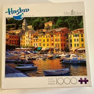 Hasbro Big Ben Portofino Italy 1000 Piece Jigsaw Puzzle Adult Travel
